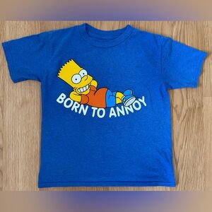 The Simpsons 'Born to Annoy' Bart Simpson Graphic T-Shirt Kids 6 7